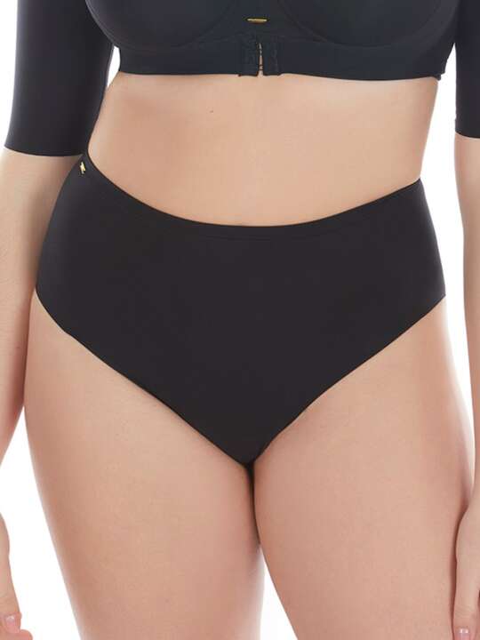 10803SE Curves Selmark classic high waist briefs with sheathing Black face