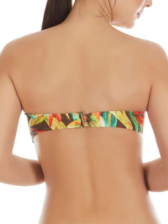 BA016SE Haut maillot de bain bandeau Bird Of Paradise Selmark Mare Vert face