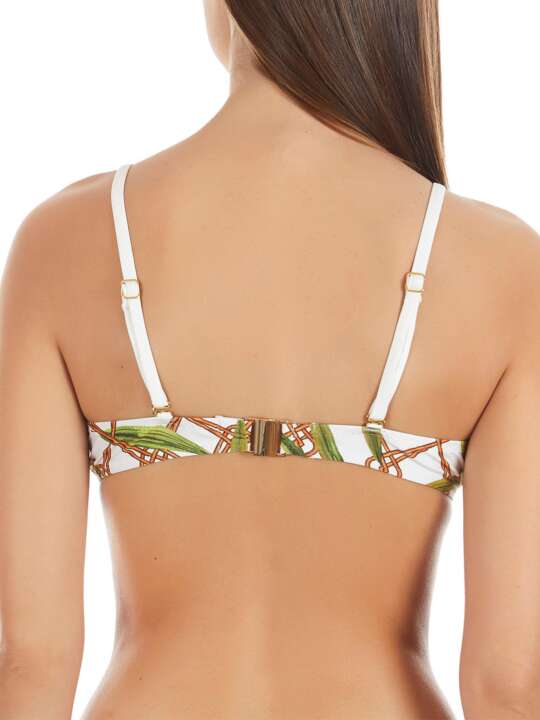 BA817SE Haut maillot de bain armaturé Bambu blanc Selmark Mare Blanc face