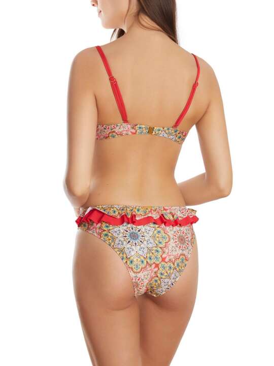 BA418SE Haut maillot de bain balconnet multipositions Mandala Selmark Mare Jaune face