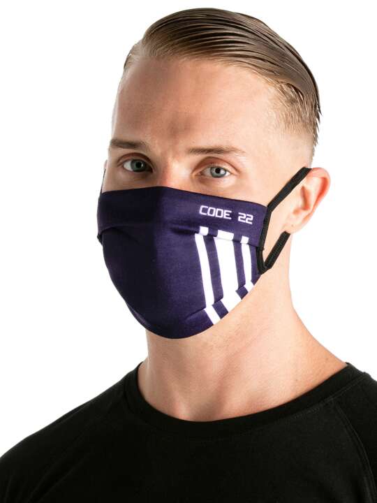 8060COD Masque protection mixte C22 marine Code22 Bleu Marine face