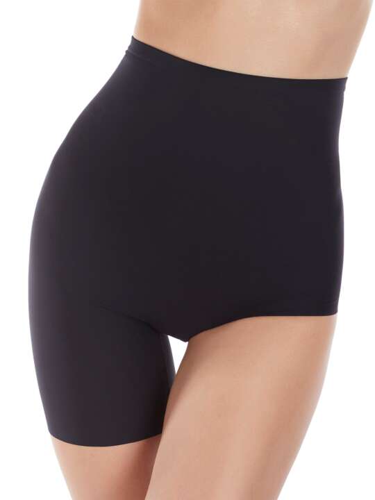 10892SE Panty gainant asymétrique réversible taille haute Curves Selmark Noir face