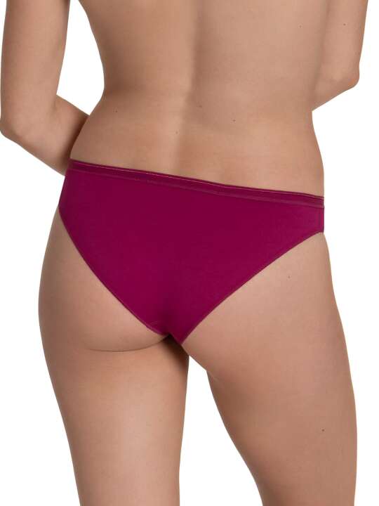 62280LI Slip italien Happyday bordeaux Lisca Cheek Bordeaux face