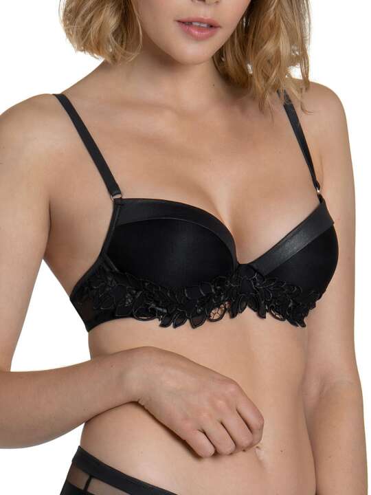 10289LI Soutien-gorge préformé Illusion Lisca Noir face