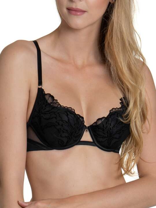 10293LI Soutien-gorge préformé Impressive noir Lisca Noir face