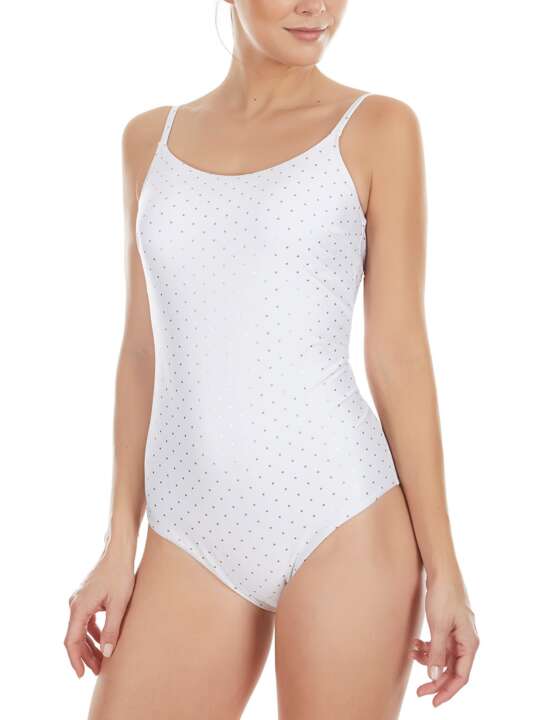 BA558SE Maillot de bain écologique 1 pièce préformé multipositions Eco Selmark Mare Blanc face