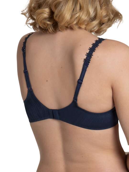 20252LI Soutien-gorge préformé Gracia bonnets F à H Lisca Bleu face