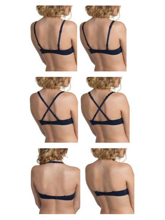 20253LI Multi-position push-up bra Gracia Lisca Blue face