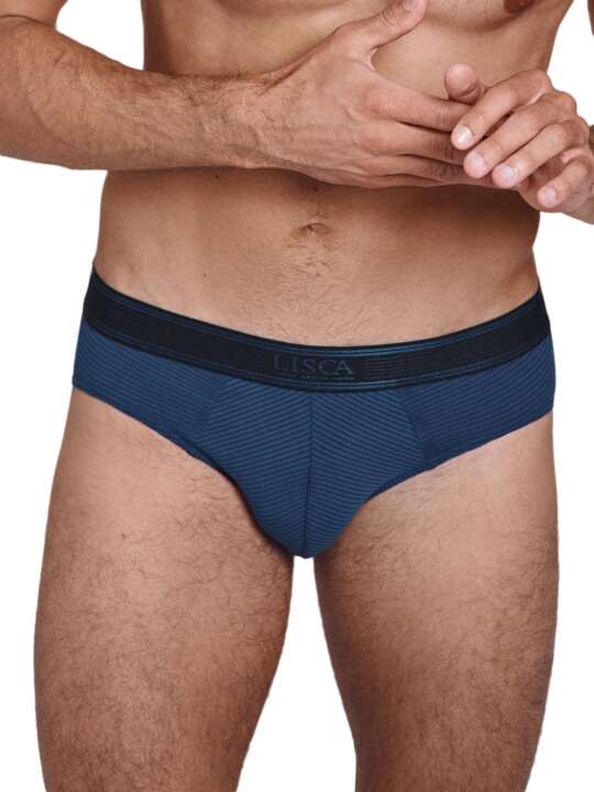 32016LI Slip Zeus bleu Lisca Men Bleu face