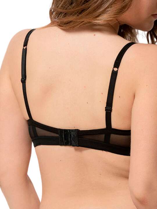 14095LU Soutien-gorge balconnet spacer Lust noir Luna Splendida Noir face