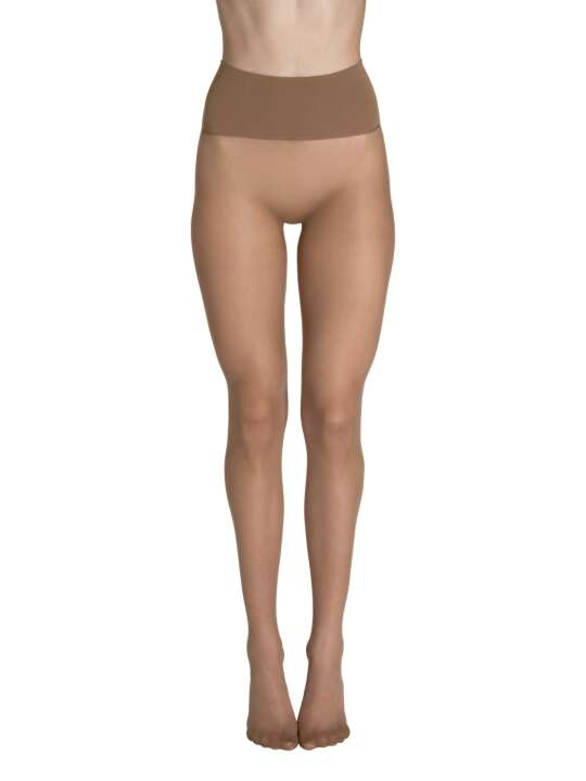 50020LI Collants 15 DEN sans coutures ceinture 10cm Invisible Lisca Beige face