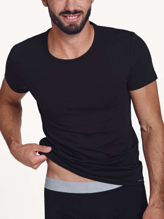 31008LI T-shirt manches courtes Hercules Lisca Men Noir face