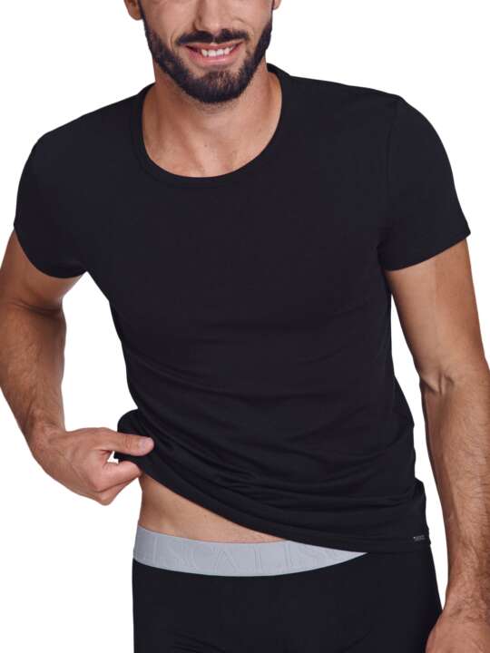 31008LI T-shirt manches courtes Hercules Lisca Men Noir face