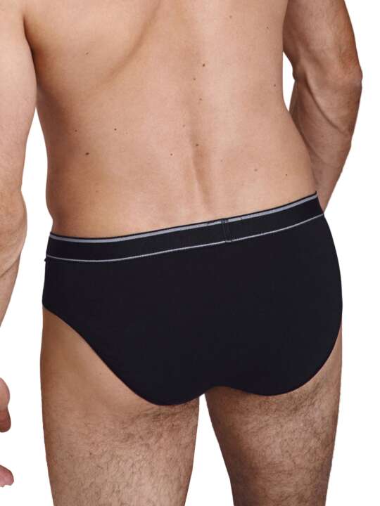 32028LI Pack briefs x2 Apolon Lisca Men Black face
