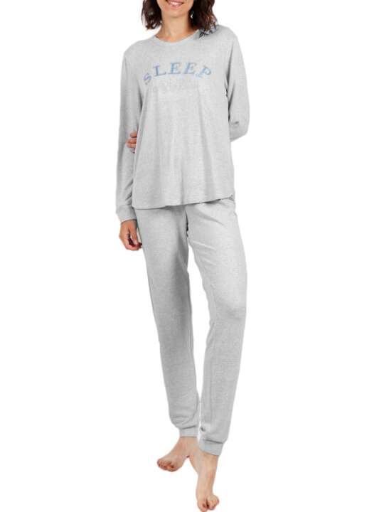 54568AD Tenue d'intérieur pyjama pantalon Sleep Admas Gris face