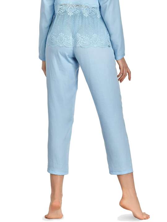 SHJ4FOR Bas pyjama pantalon 7-8 Forget-Me-Not bleu ciel Ajour Bleu Ciel face