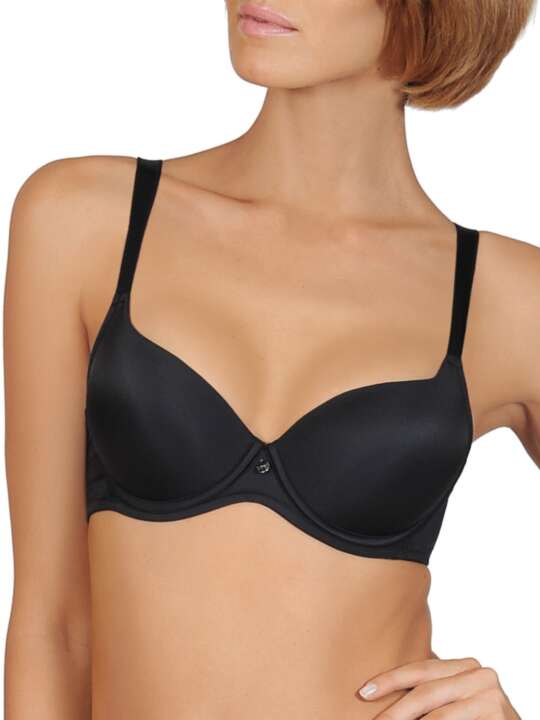 20265LI Soutien-gorge préformé Alegra Lisca bonnets B, C, D et E. Noir face