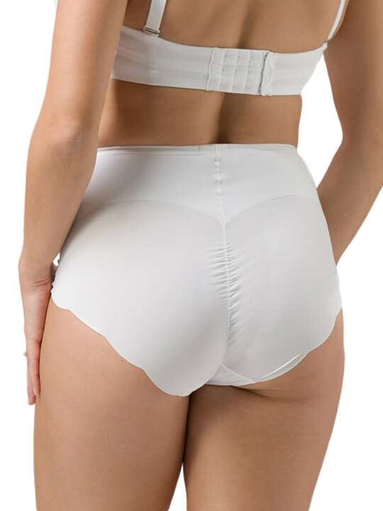 2107LU Slip taille haute gainant Secret Sense Luna Ivoire face