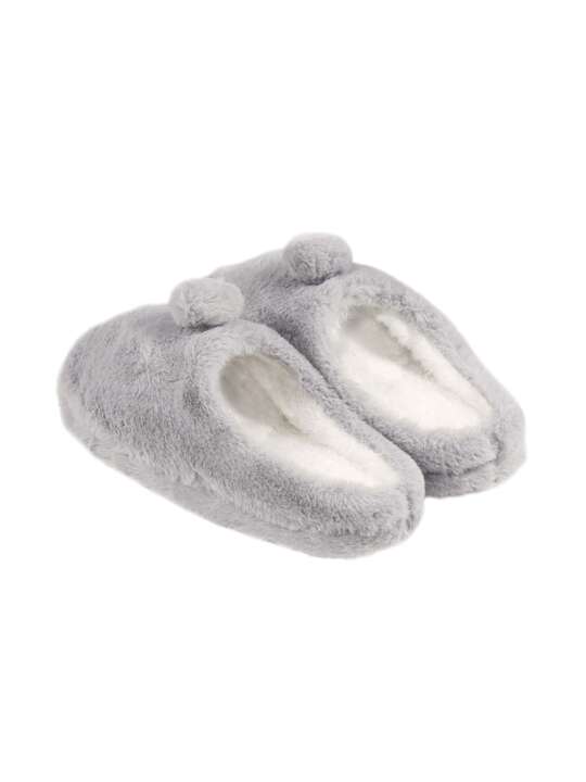 59074AD Admas Grey Bolas Slippers Grey face