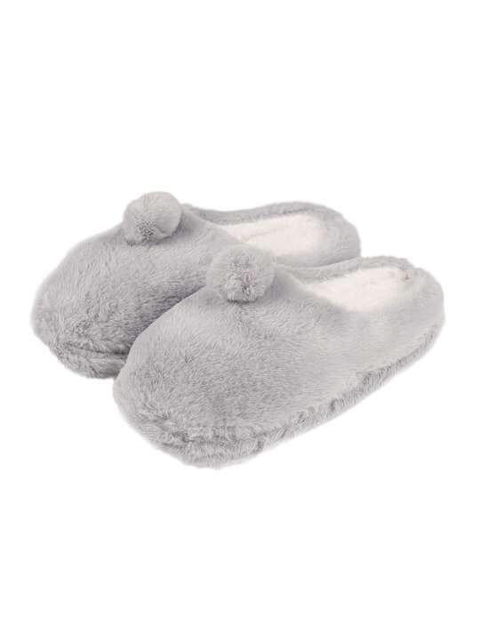 59074AD Admas Grey Bolas Slippers Grey face