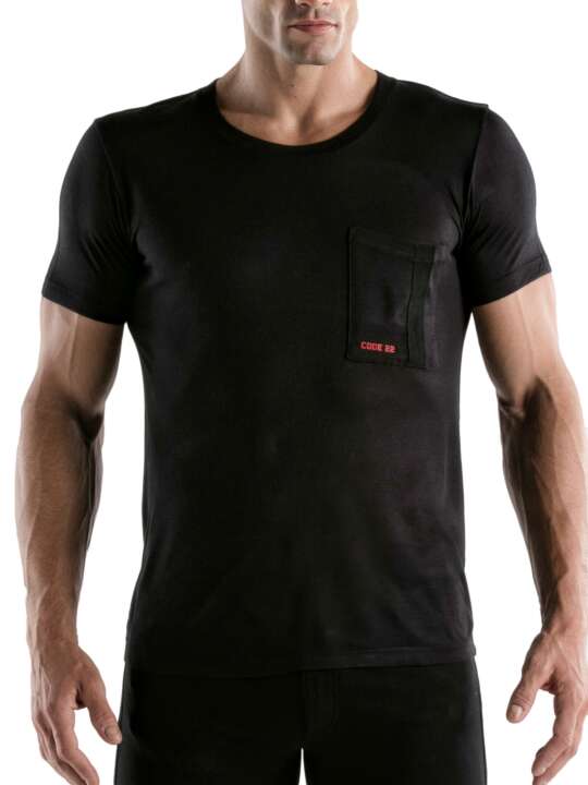 3325COD T-shirt manches courtes Core Code22 Noir face