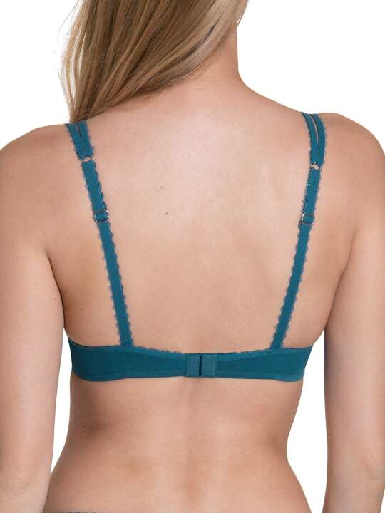 10299LI Underwired bra Peony Lisca Turquoise face