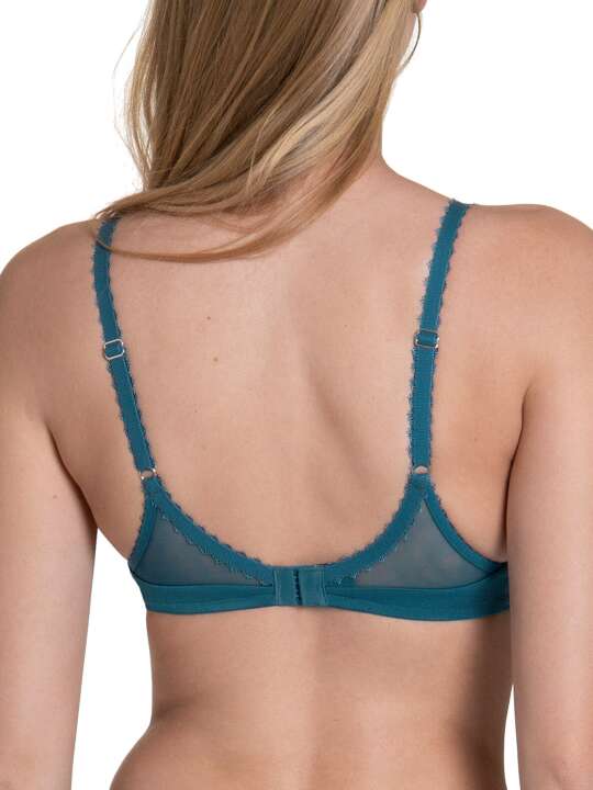 10300LI Soutien-gorge préformé Peony Lisca Bleu Turquoise face