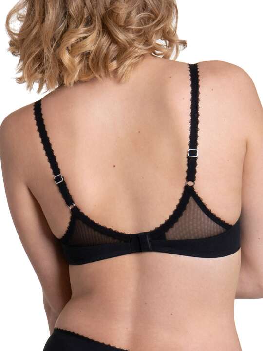 10300LI Soutien-gorge préformé Peony Lisca Noir face