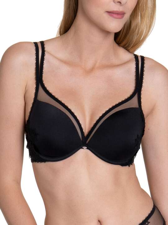 10301LI Push up bra Peony Lisca Black face