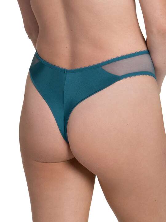 12301LI Brazilian indented Peony Lisca Turquoise face