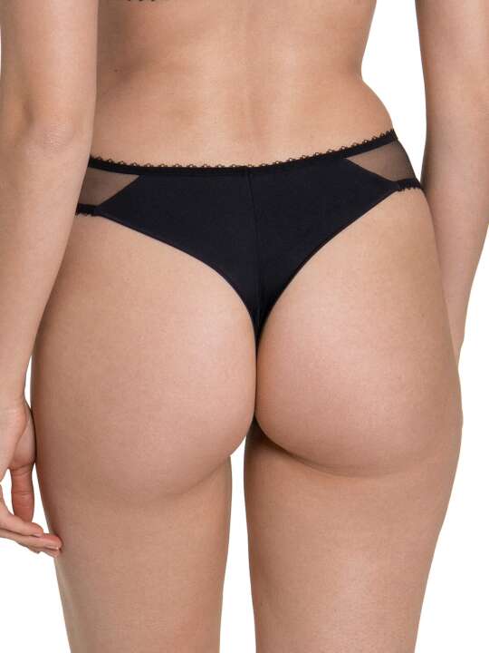 12301LI Brazilian indented Peony Lisca Black face