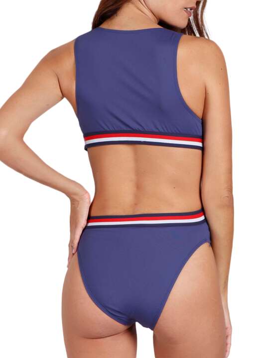 11296AD Maillot de bain 1 pièce trikini sport Beach Admas Bleu Marine face