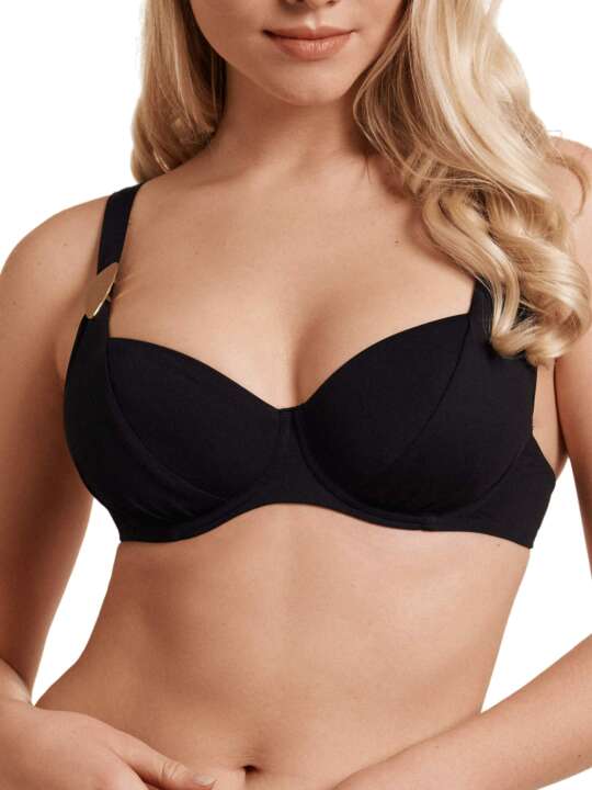 40511LI Okinawa Lisca Armature Swimsuit Top Black face