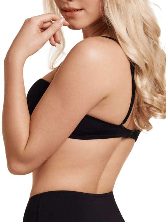 40515LI Okinawa Lisca preformed bandeau top Black face