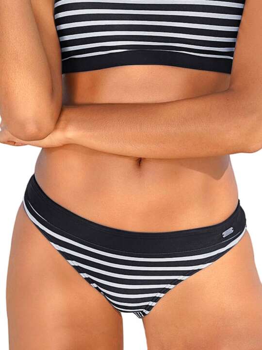 JPF85LA Swimming costume bottoms Summer Lascana Black/white face