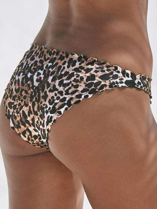 KAT80LA Bas maillot slip bain Lexa Lascana Leopard face