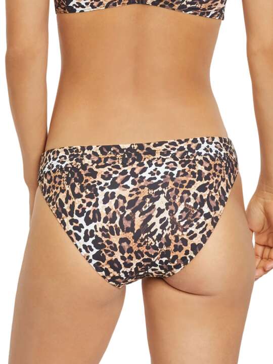 KAT82LA Bas maillot slip bain ceinturé Lexa Lascana Leopard face