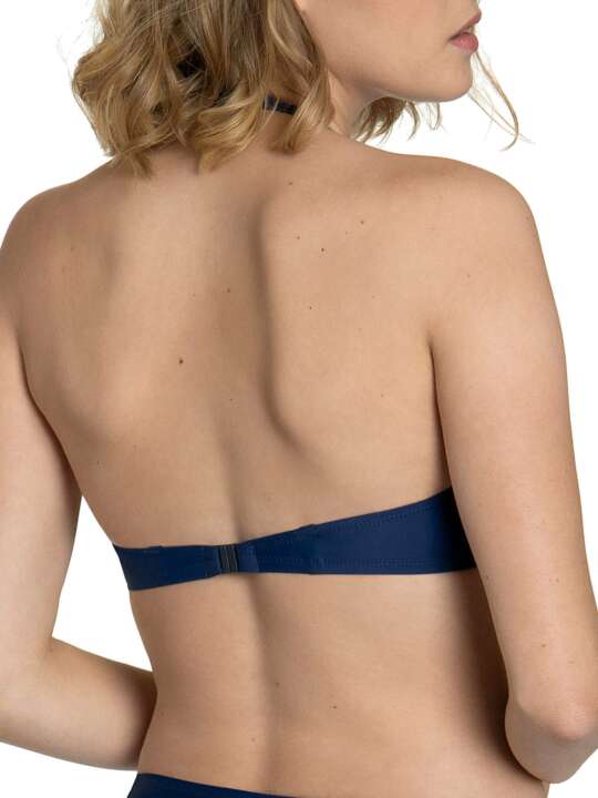 40570LI Puerto Rico Lisca multiposition preformed swimsuit top Navy Blue face
