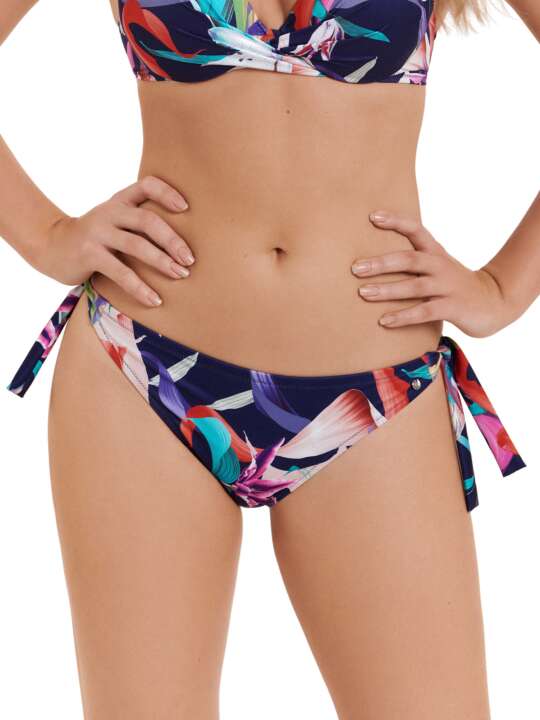 41513LI Knotted swimming costume stockings Nice Lisca Blue face