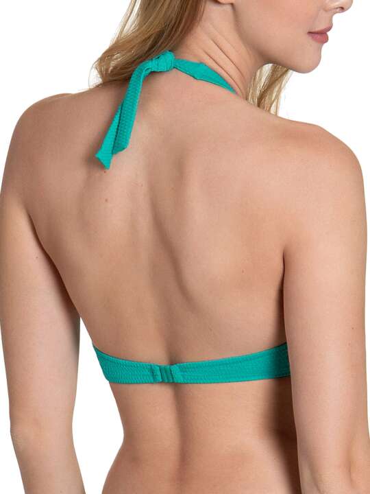 40553LI Haut maillot de bain armaturé dos nu Ibiza Lisca Vert face