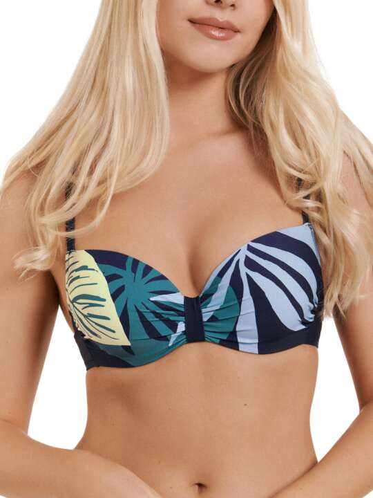 40551LI Tahiti Lisca Preformed Swimsuit Top Blue face