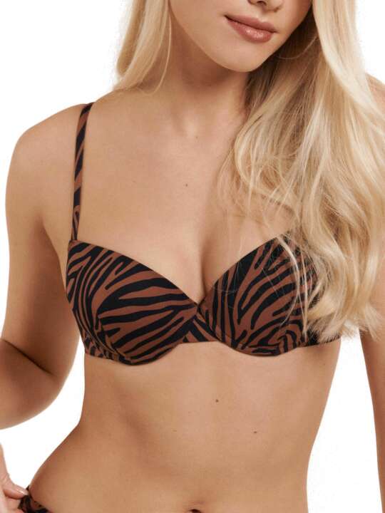 40574LI Lima Lisca Preformed Swimsuit Top Brown face