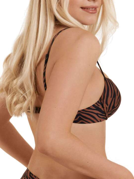 40575LI Push-up swimsuit top Lima Lisca Brown face