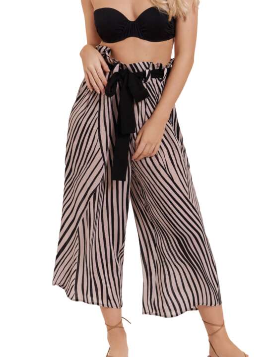 49471LI Pantalon estival 7-8 Okinawa Lisca Noir/blanc face