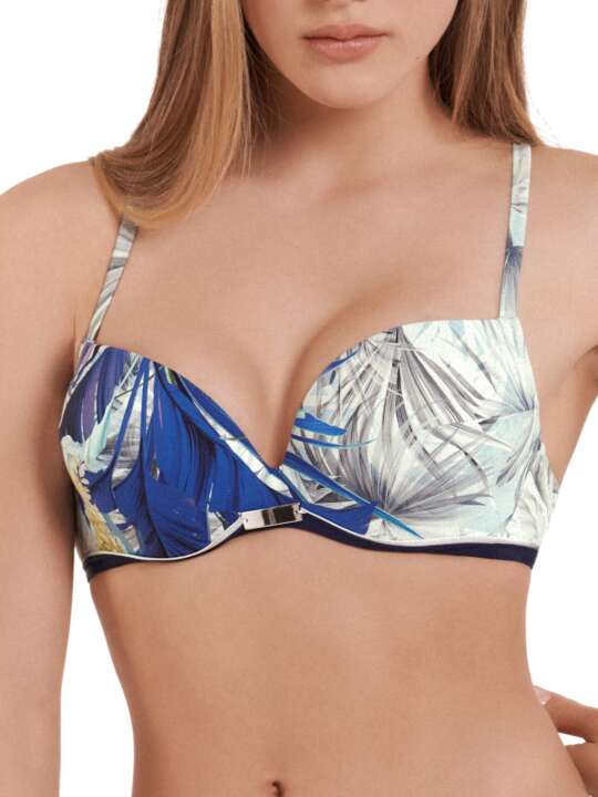 40532LI Haut maillot de bain push-up Ensenada Lisca Bleu face