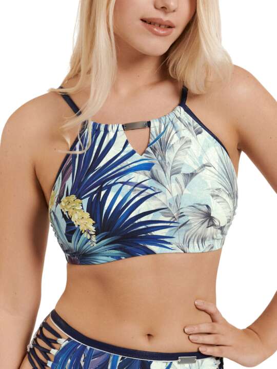 40534LI Haut maillot de bain bralette Ensenada Lisca Bleu face