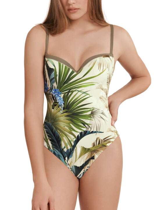 43453LI Maillot de bain une pièce préformé Ensenada Lisca Vert face