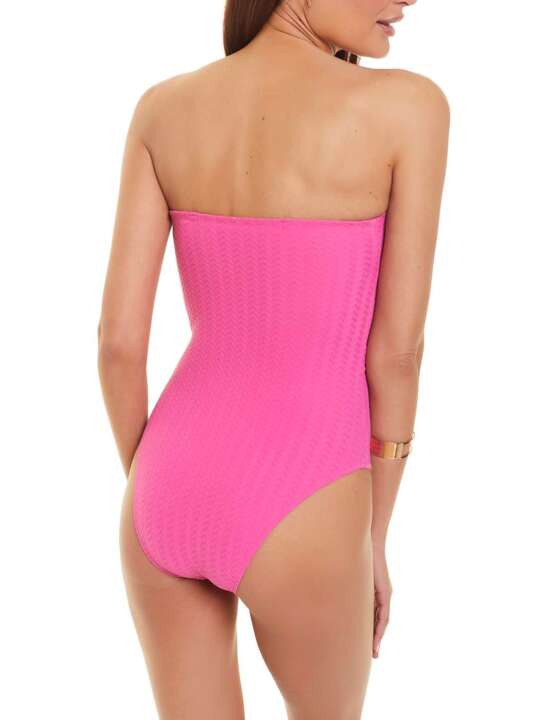 BD056SE Maillot de bain 1 pièce bustier armaturé Basica Selmark Mare Fuchsia face