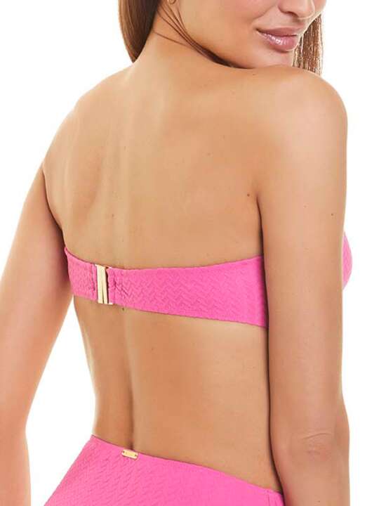 BD016SE Haut maillot de bain bandeau Basica Selmark Mare Fuchsia face