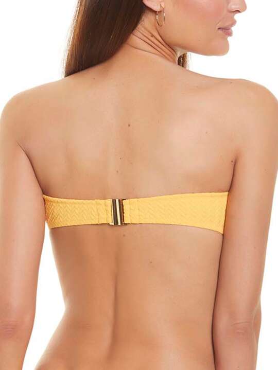 BD016SE Haut maillot de bain bandeau Basica Selmark Mare Jaune face